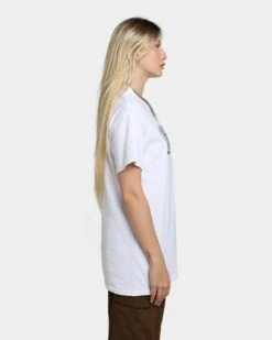 Rats Get Fat Brick T-Shirt White -Mitchell & Ness Shop 02039069 YW100 womens 050