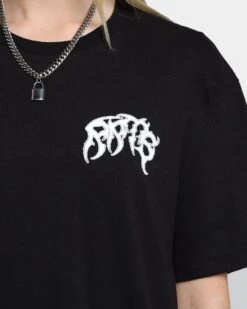 Rats Get Fat X Funeral French FF Reaper T-Shirt Black -Mitchell & Ness Shop 02039073 YB001 womens 030