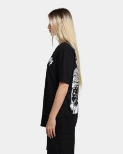 Rats Get Fat X Funeral French FF Reaper T-Shirt Black -Mitchell & Ness Shop 02039073 YB001 womens 060