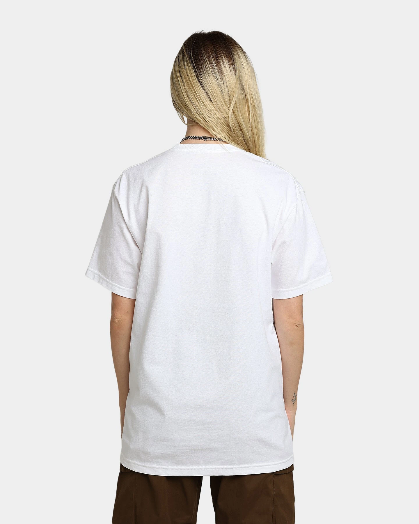 Rats Get Fat Throwing Hands T-Shirt White Rats Get Fat Throwing Hands T-Shirt White -Mitchell & Ness Shop 02039077 YW100 womens 040