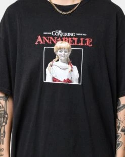 American Thrift X Annabelle Annabelle Vintage T-Shirt Black Wash -Mitchell & Ness Shop 02039104 YB295 womens 0030