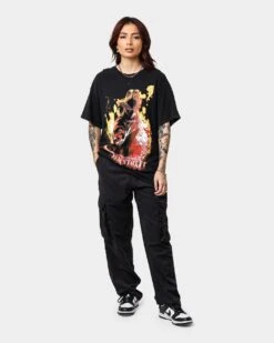 American Thrift X A Nightmare On Elm Street Never Sleep Vintage T-Shirt Vintage Black -Mitchell & Ness Shop 02039110 YV009 womens 0020