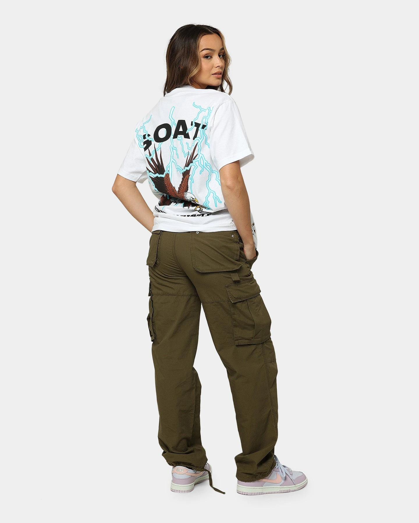 Goat Crew American Muscle T-Shirt White Goat Crew American Muscle T-Shirt White -Mitchell & Ness Shop 02039118 YW100 womens 060