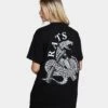 Rats Get Fat Cut Throat Short Sleeve T-Shirt Black -Mitchell & Ness Shop 02039122 YB001 womens 010
