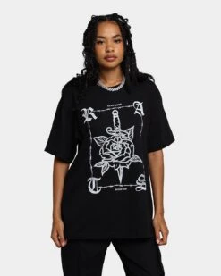 Rats Get Fat No Love T-Shirt Black