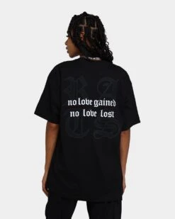 Rats Get Fat No Love T-Shirt Black -Mitchell & Ness Shop 02039128 YB001 womens 0050