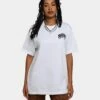 Rats Get Fat Rats Logo T-Shirt White -Mitchell & Ness Shop 02039130 YW100 womens 0010