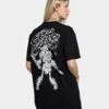 Rats Get Fat X Funeral French Rats Warrior T-Shirt Black -Mitchell & Ness Shop 02039133 YB001 womens 0010