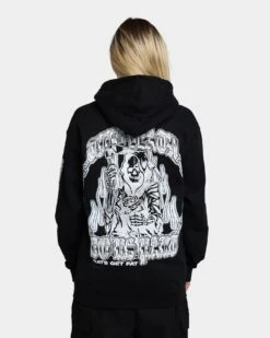 Rats Get Fat Till Death Hoodie Black 6 Rats Get Fat Till Death Hoodie Black -Mitchell & Ness Shop 02039136 YB001 womens 040