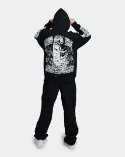 Rats Get Fat Underworld Hoodie Black -Mitchell & Ness Shop 02039137 YB001 womens 020