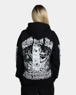 Rats Get Fat Underworld Hoodie Black -Mitchell & Ness Shop 02039137 YB001 womens 040