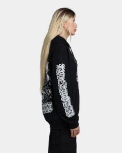 Rats Get Fat Underworld Hoodie Black -Mitchell & Ness Shop 02039137 YB001 womens 050