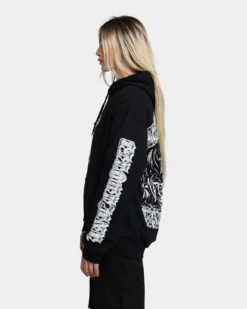 Rats Get Fat Underworld Hoodie Black -Mitchell & Ness Shop 02039137 YB001 womens 060