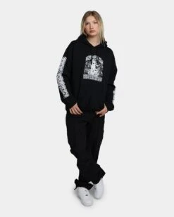 Rats Get Fat Underworld Hoodie Black -Mitchell & Ness Shop 02039137 YB001 womens 070