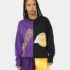 Mitchell & Ness Women's Los Angeles Lakers Big Face 5.0 Crewneck Purple -Mitchell & Ness Shop 02039152 YP200 womens 0010