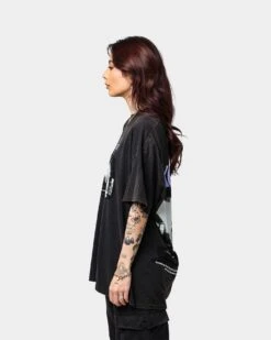 American Thrift X The Exorcist The Exorcist Poster Vintage T-Shirt Black Wash -Mitchell & Ness Shop 02039329 YB295 womens 0060