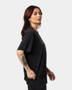 American Thrift X IT Lover Vintage T-Shirt Black Wash -Mitchell & Ness Shop 02039331 YB295 womens 0050