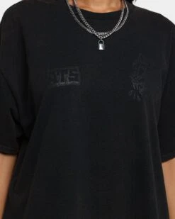 Rats Get Fat Baphomet T-Shirt Black Wash -Mitchell & Ness Shop 02039335 YB295 womens 0040