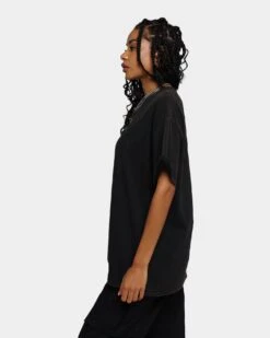 Rats Get Fat Baphomet T-Shirt Black Wash -Mitchell & Ness Shop 02039335 YB295 womens 0070