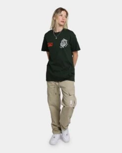 Rats Get Fat Baphomet T-Shirt Forest -Mitchell & Ness Shop 02039335 YF033 womens 025