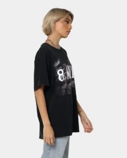 American Thrift X 8 Mile 8 Mile Vintage T-Shirt Black Wash -Mitchell & Ness Shop 02039477 YB295 womens 0050 14de3028 0c72 45a6 af74 1dd4082ea606