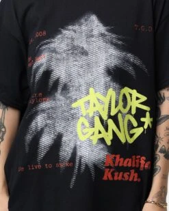 Taylor Gang Khalifa Kush T-Shirt Black -Mitchell & Ness Shop 02039514 YB001 womens 0030