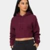 Champion Women's Reverse Weave Tonal Crop Hoodie Dark Berry Purple 1 Champion Women's Reverse Weave Tonal Crop Hoodie Dark Berry Purple -Mitchell & Ness Shop 02039613 YD272 womens 0010