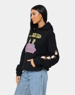 American Thrift American Thrift X Beavis & Butthead Couch Hoodie Black -Mitchell & Ness Shop 02039809 YB001 womens 0060