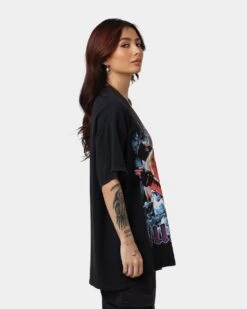 Goat Crew X Tai Tuivasa Bam Bam Vintage T-Shirt Washed Black -Mitchell & Ness Shop 02039928 YW607 womens 0050