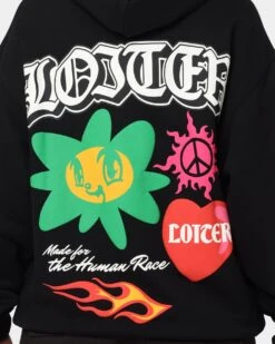 Loiter Euphoric Hoodie Black -Mitchell & Ness Shop 02039931 YB001 womens 0050