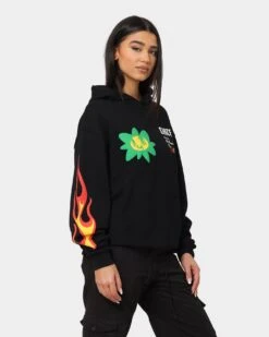 Loiter Euphoric Hoodie Black -Mitchell & Ness Shop 02039931 YB001 womens 0060