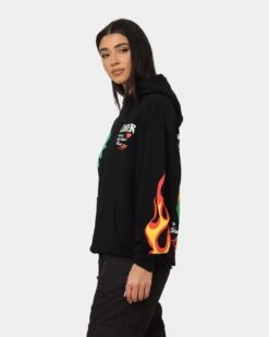 Loiter Euphoric Hoodie Black -Mitchell & Ness Shop 02039931 YB001 womens 0070