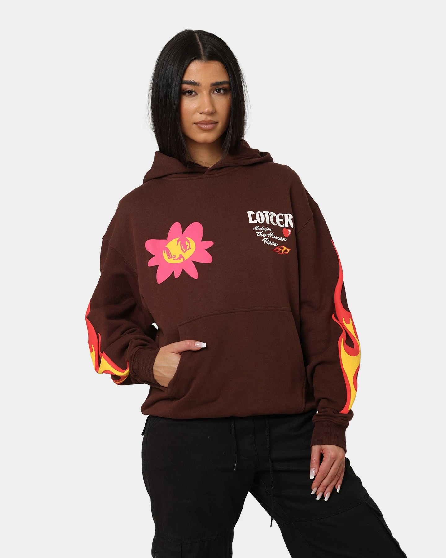 Loiter Euphoric Hoodie Brown Loiter Euphoric Hoodie Brown -Mitchell & Ness Shop 02039931 YX300 womens 0020