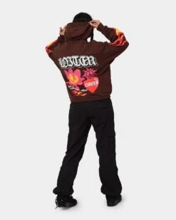 Loiter Euphoric Hoodie Brown 4 Loiter Euphoric Hoodie Brown -Mitchell & Ness Shop 02039931 YX300 womens 0030