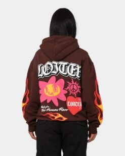 Loiter Euphoric Hoodie Brown 6 Loiter Euphoric Hoodie Brown -Mitchell & Ness Shop 02039931 YX300 womens 0050