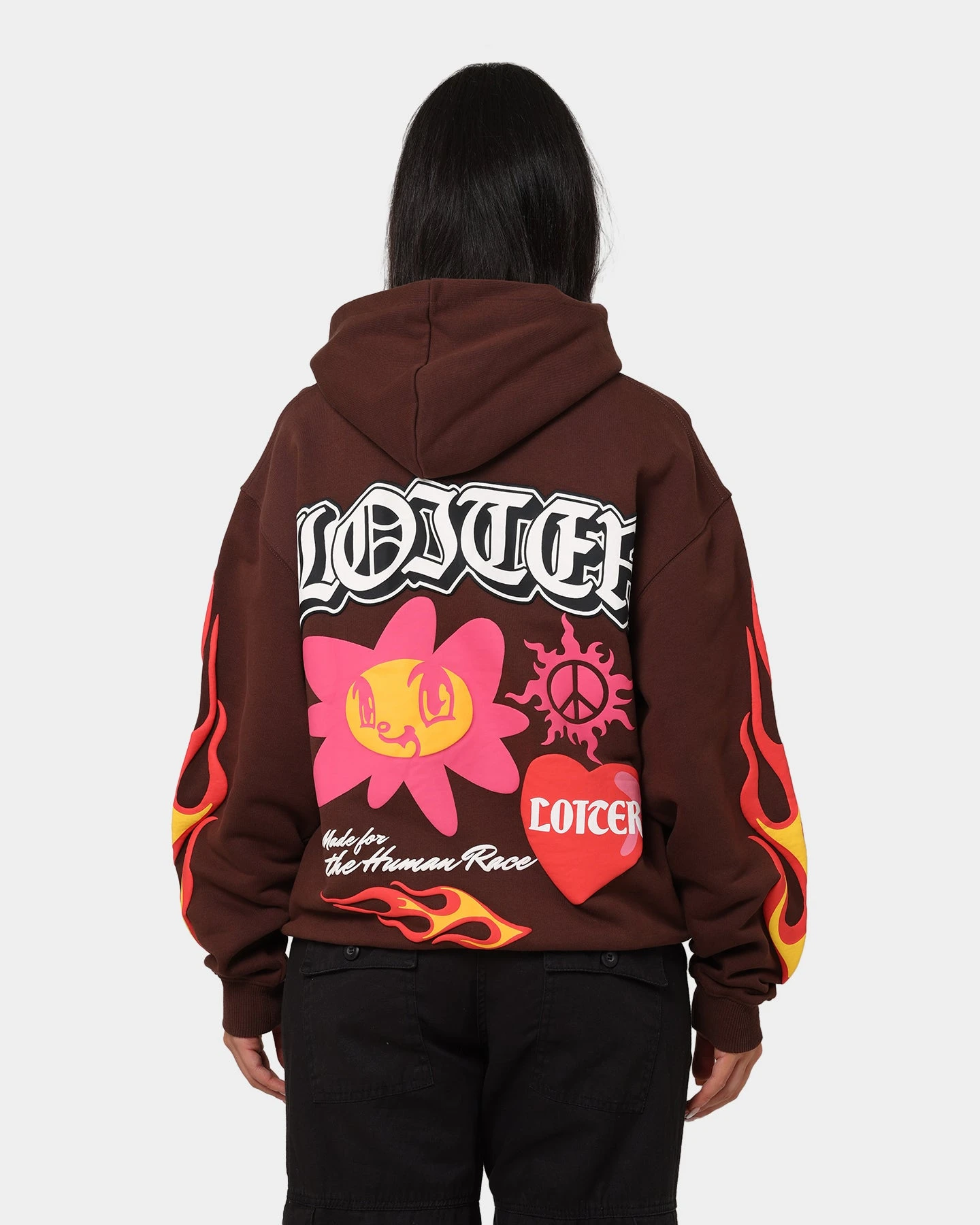 Loiter Euphoric Hoodie Brown Loiter Euphoric Hoodie Brown -Mitchell & Ness Shop 02039931 YX300 womens 0050