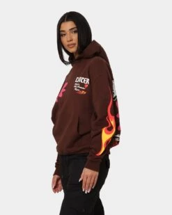 Loiter Euphoric Hoodie Brown 8 Loiter Euphoric Hoodie Brown -Mitchell & Ness Shop 02039931 YX300 womens 0070