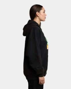 Goat Crew X InuYasha Kagome Vintage Hoodie Black Wash -Mitchell & Ness Shop 02039944 YB295 womens 0050