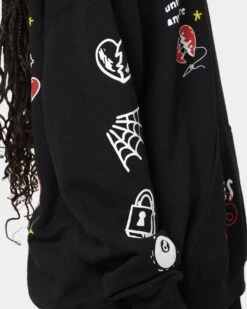 Rats Get Fat No Hope Hoodie Black -Mitchell & Ness Shop 02039978 YB001 womens 0080