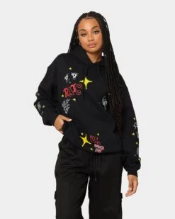 Rats Get Fat Sinners Hoodie Black