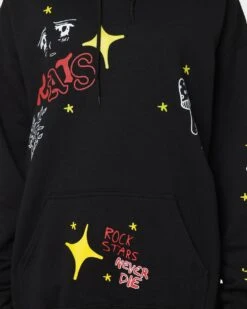 Rats Get Fat Sinners Hoodie Black -Mitchell & Ness Shop 02039980 YB001 womens 0040