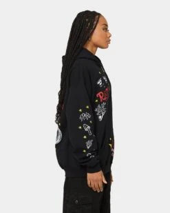 Rats Get Fat Sinners Hoodie Black -Mitchell & Ness Shop 02039980 YB001 womens 0060