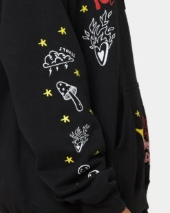 Rats Get Fat Sinners Hoodie Black -Mitchell & Ness Shop 02039980 YB001 womens 0090