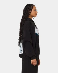 Goat Crew X Gyo Gyo Vintage Hoodie Washed Black -Mitchell & Ness Shop 02040006 YW607 womens 0060