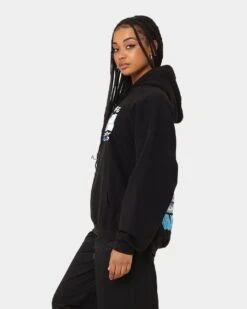 Goat Crew X Gyo Gyo Vintage Hoodie Washed Black -Mitchell & Ness Shop 02040006 YW607 womens 0070