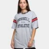 Russell Athletic 70s College T-Shirt Grey Marle -Mitchell & Ness Shop 02040105 YQ163 womens 0010