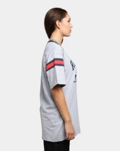 Russell Athletic 70s College T-Shirt Grey Marle -Mitchell & Ness Shop 02040105 YQ163 womens 0050