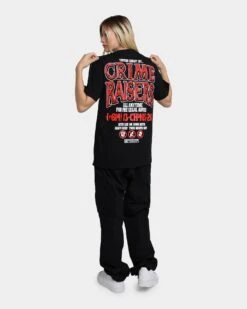 Rats Get Fat Crime Raisers T-Shirt Black -Mitchell & Ness Shop 02040130 YB001 womens 0030