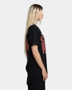 Rats Get Fat Crime Raisers T-Shirt Black -Mitchell & Ness Shop 02040130 YB001 womens 0060