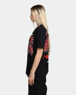 Rats Get Fat Crime Raisers T-Shirt Black -Mitchell & Ness Shop 02040130 YB001 womens 0070